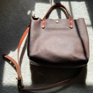 KMM Olive Mini Crossbody Tote - EUC